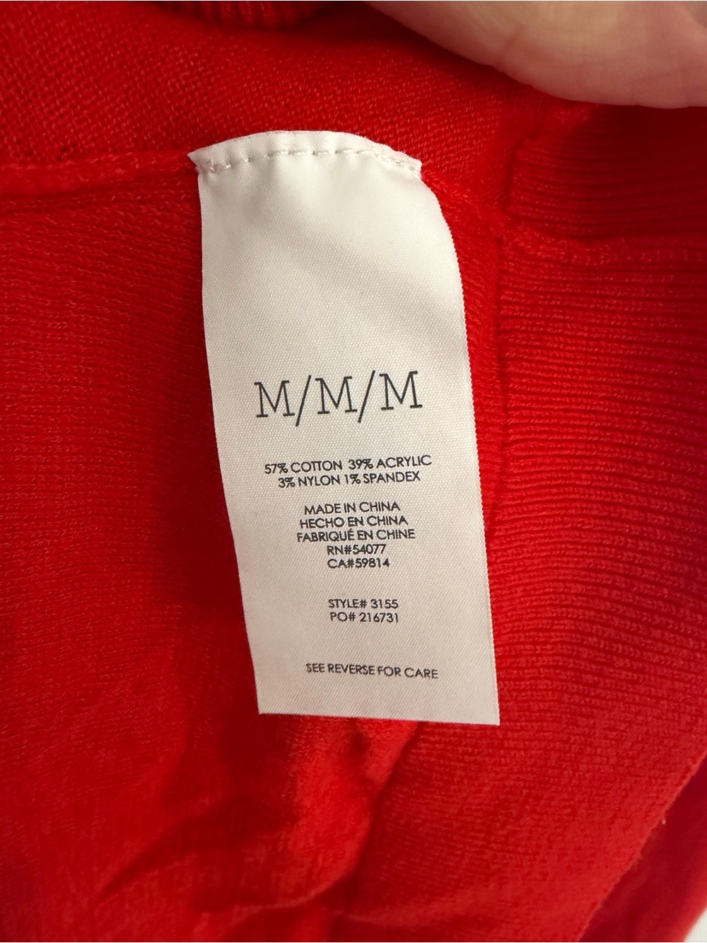 Cabi Cobblestone Cardigan Sweater Red Back Zip V-Neck Medium - Picture 3 of 8